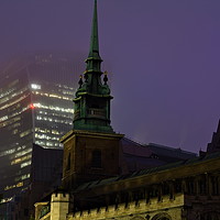 Buy canvas prints of All Hallows by the Tower an ancient church by Andis Atvars