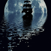 Buy canvas prints of Pirate Moon by DarkSide Imaging