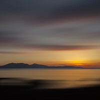 Buy canvas prints of Dreamy sunset Isle of Arran by Robert McCristall