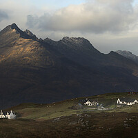 Buy canvas prints of Black Cuillins high over Elgol by Robert McCristall