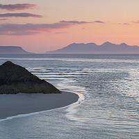 Buy canvas prints of Eigg and Rumm at Sunset on Scotlands stunning west by Robert McCristall