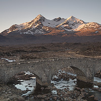 Buy canvas prints of The old Brdge under Sgurr Nan Gillean by Robert McCristall