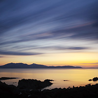 Buy canvas prints of Isle of Arran Sunset by Robert McCristall