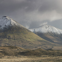 Buy canvas prints of Glamaig and the Northern Red Cullins by Robert McCristall