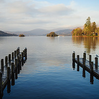 Buy canvas prints of Lake Windermere Piers by Simon Martinez