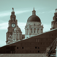 Buy canvas prints of From Royal Albert Dock to Pier Head by Simon Martinez