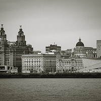 Buy canvas prints of A Classic View of Liverpool Waterfront by Simon Martinez