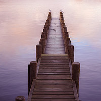 Buy canvas prints of A Pier of Tranquil View by Simon Martinez