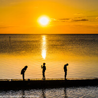 Buy canvas prints of Sunset silhouettes by Robin Lee