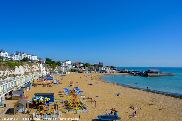 Broadstairs Beach, Viking Bay during the summer Picture Board by Robin Lee