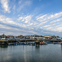Buy canvas prints of The Royal Harbour of Ramsgate late evening by Robin Lee