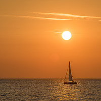 Buy canvas prints of Sailing by sunrise by Robin Lee
