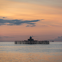 Buy canvas prints of Herne Bay sunset by Robin Lee