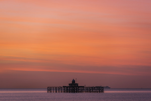 Sunset Herne Bay Pier Picture Board by Robin Lee