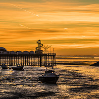 Buy canvas prints of Sunset Herne Bay Pier by Robin Lee