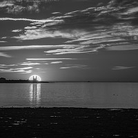 Buy canvas prints of Reculver Towers looking eerie in the sunset by Robin Lee