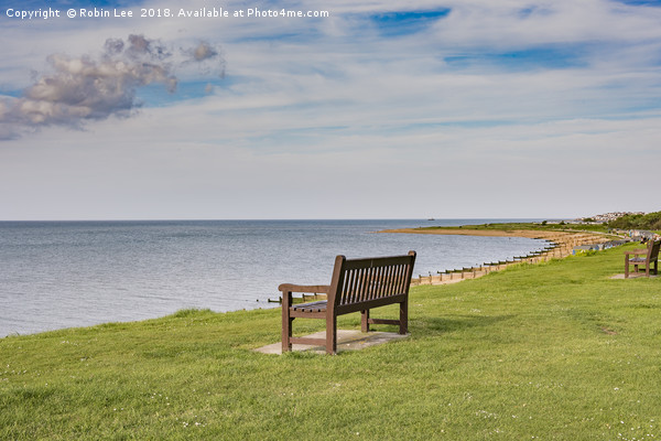 Looking over the Bay at Tankerton in Kent Picture Board by Robin Lee