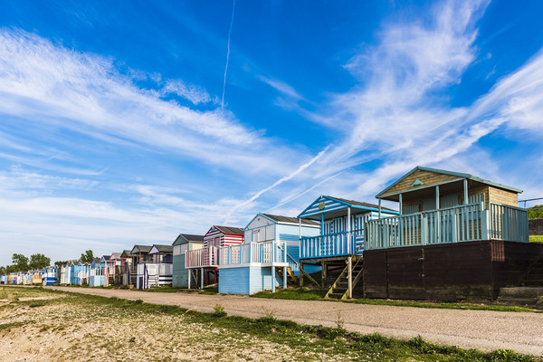 Tankerton Beach Huts Picture Board by Robin Lee