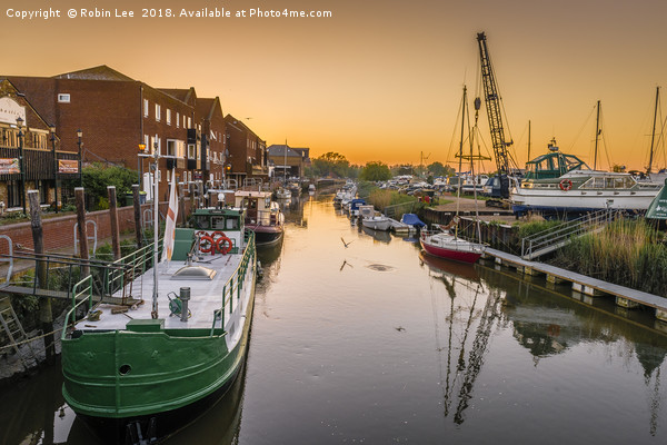 Boats on the river Stour at Sandwich Picture Board by Robin Lee