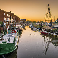 Buy canvas prints of Boats on the river Stour at Sandwich by Robin Lee