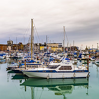 Buy canvas prints of Boats in Ramsgate Marina by Robin Lee