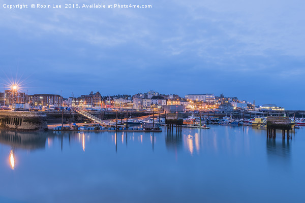 Twilight Ramsgate Royal Harbour Picture Board by Robin Lee