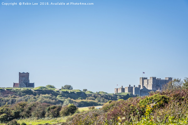 Dover Castle and St Mary in Castro church Picture Board by Robin Lee