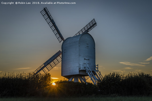 Chillenden Windmill Sunset  Picture Board by Robin Lee