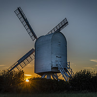 Buy canvas prints of Chillenden Windmill Sunset  by Robin Lee