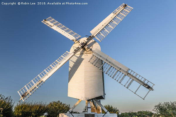 Chillenden WIndmill Kent Picture Board by Robin Lee
