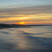 Buy canvas prints of Minnis Bay orange sunset by Robin Lee