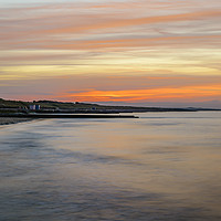 Buy canvas prints of Beach sunset at Minnis Bay Kent by Robin Lee