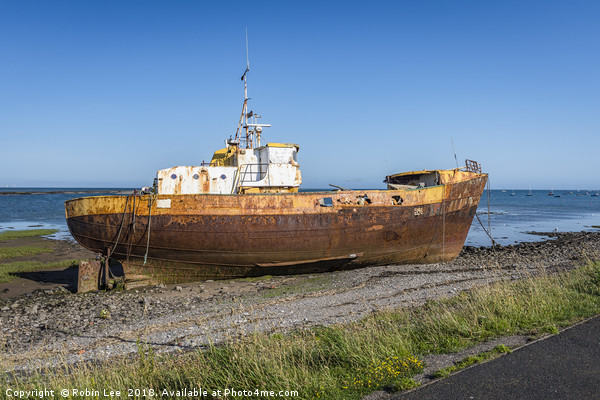 Roa Island Shipwreck Picture Board by Robin Lee
