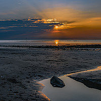 Buy canvas prints of Margate Seascape Sunset by Robin Lee