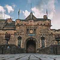 Buy canvas prints of Edinburgh Castle Frontal Gate by Eduardo Vieira