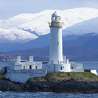 Buy canvas prints of Eilean Musdile Lighthouse Mull by Alan Humphreys
