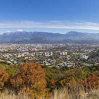 Buy canvas prints of Grenoble Panorama looking to the east by Florent Lacroute
