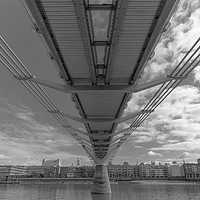 Buy canvas prints of The Millenium Bridge over the Thames by Chris Rabe