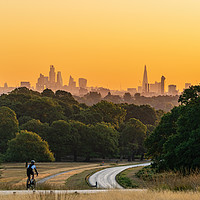 Buy canvas prints of London skyline golden hour by Chris Rabe