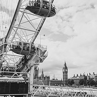 Buy canvas prints of The Eye and Big Ben by Chris Rabe