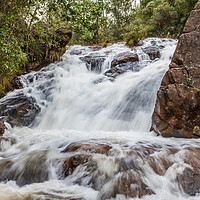 Buy canvas prints of Small Waterfall at the top of Guayabo Falls Cuba  by Paul Smith