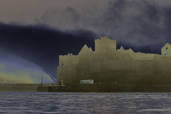 Peel Castle, Isle of Man with Solarized Filter Picture Board by Paul Smith