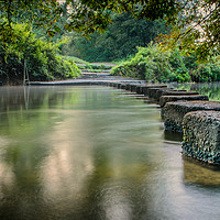 Buy canvas prints of Stepping Stones by Martin Bowra