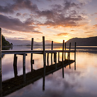 Buy canvas prints of Brandlehow Jetty, Derwenwater, Lake District by Paul Sutton