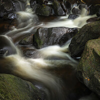 Buy canvas prints of Burbage Brook Cascades by Paul Sutton