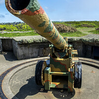 Buy canvas prints of Restored Costal Artillery Battery in Guernsey. by George de Putron