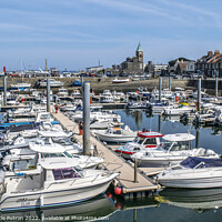 Buy canvas prints of St Sampsons Marina at half tide. by George de Putron