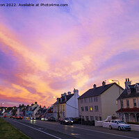 Buy canvas prints of Sunset along Les Banques in Guernsey by George de Putron