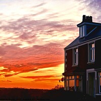Buy canvas prints of The house on the hill by George de Putron