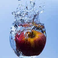 Buy canvas prints of Splash Apple by George de Putron